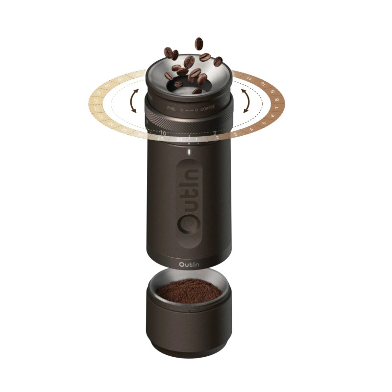 آسیاب قهوه شارژی فاینو (قهوه ای تاندرا) - Fino Portable Electric Coffee Grinder (Tundra Brown)