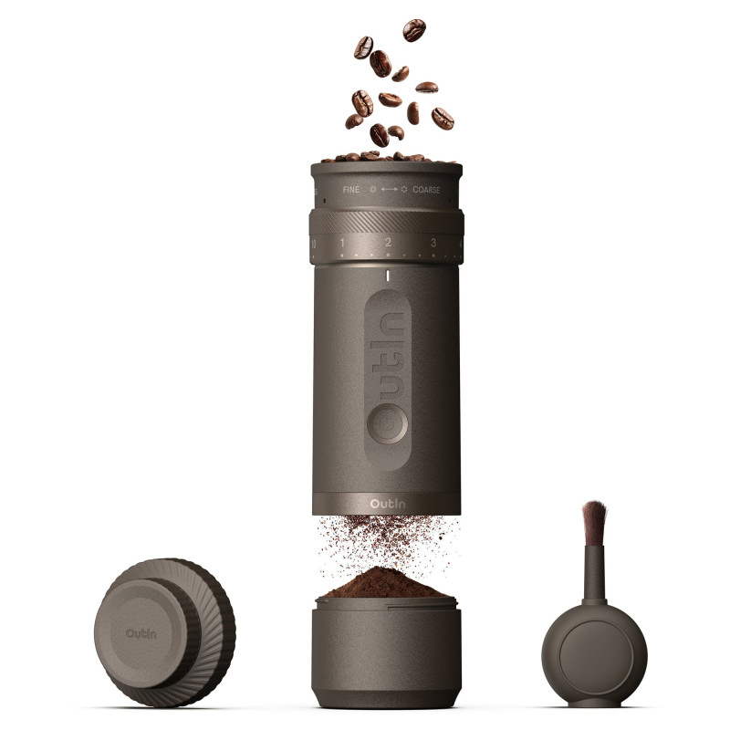 آسیاب قهوه شارژی فاینو (قهوه ای تاندرا) - Fino Portable Electric Coffee Grinder (Tundra Brown)