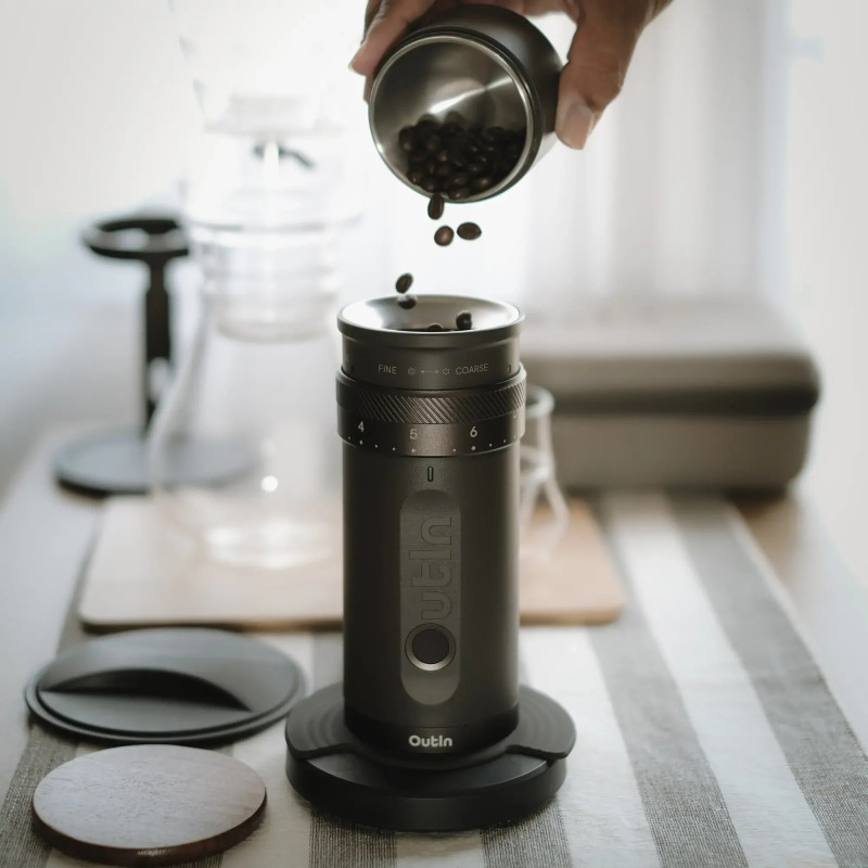 آسیاب قهوه شارژی فاینو (قهوه ای تاندرا) - Fino Portable Electric Coffee Grinder (Tundra Brown)