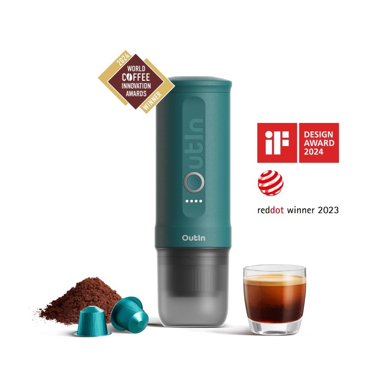 اسپرسو ساز همراه نانو (سبزآبی) - Nano Portable Espresso Machine (OutIn Teal) اسپرسو ساز همراه نانو (سبزآبی) - Nano Portable Espresso Machine (OutIn Teal)