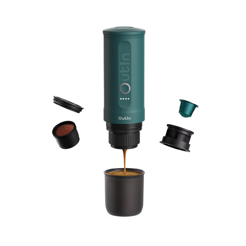 اسپرسو ساز همراه نانو (سبزآبی) - Nano Portable Espresso Machine (OutIn Teal) اسپرسو ساز همراه نانو (سبزآبی) - Nano Portable Espresso Machine (OutIn Teal)