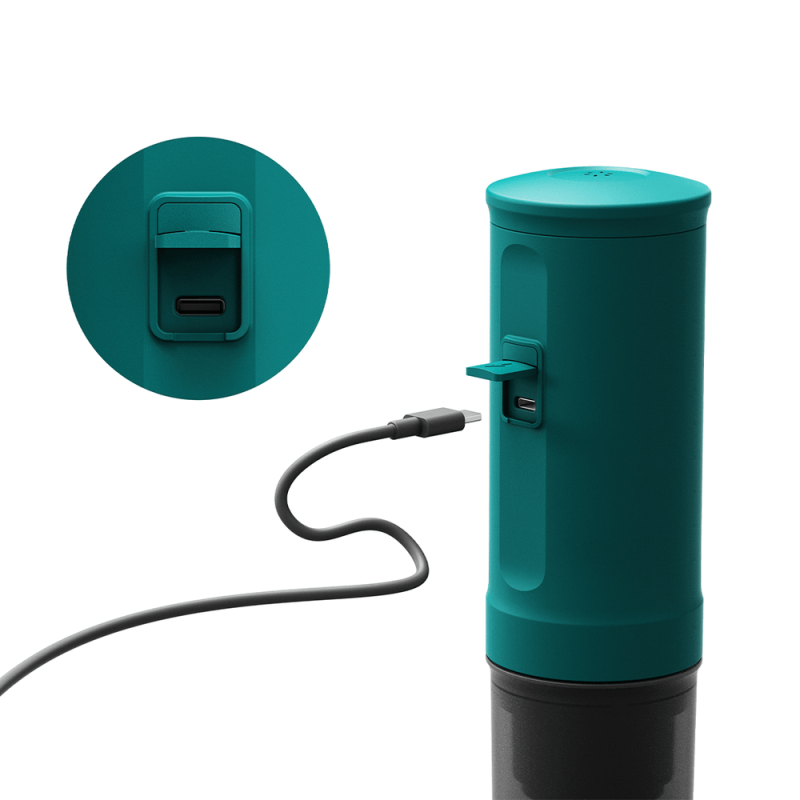 اسپرسو ساز همراه نانو (سبزآبی) - Nano Portable Espresso Machine (OutIn Teal) اسپرسو ساز همراه نانو (سبزآبی) - Nano Portable Espresso Machine (OutIn Teal)