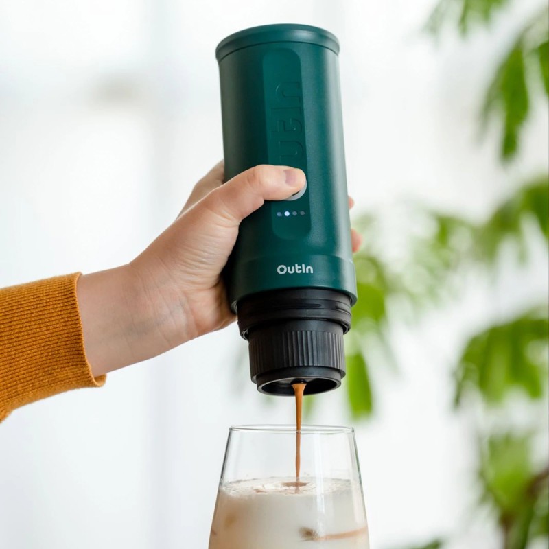 اسپرسو ساز همراه نانو (سبزآبی) - Nano Portable Espresso Machine (OutIn Teal) اسپرسو ساز همراه نانو (سبزآبی) - Nano Portable Espresso Machine (OutIn Teal)